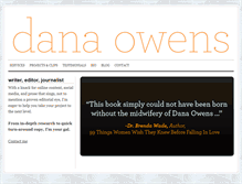 Tablet Screenshot of dana-owens.com